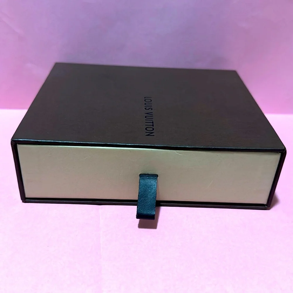 Authentic LOUIS VUITTON Size 6 X 5 X 1.5 Brown Empty Box For Jewelry Storage